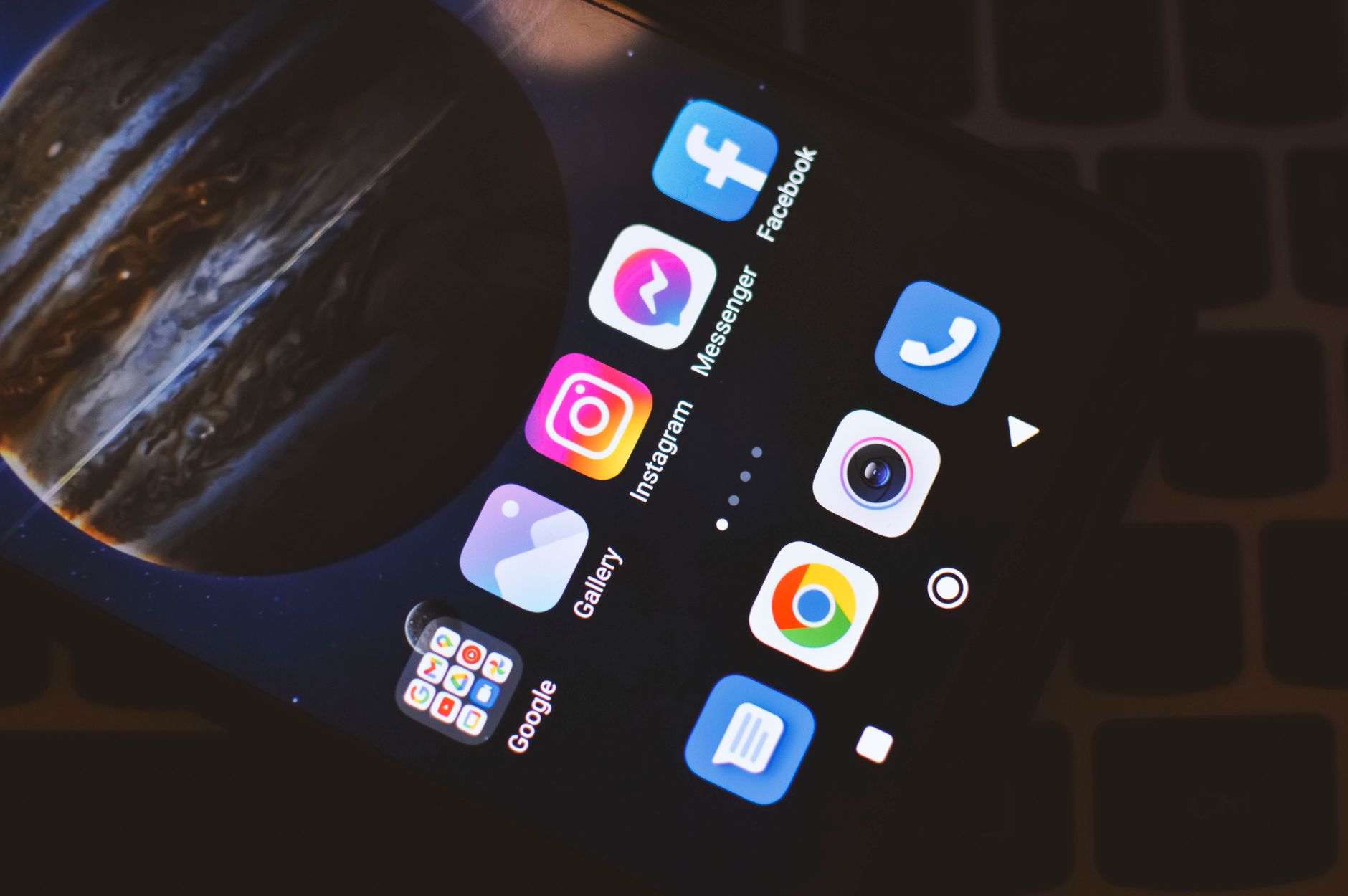 Smartphone screen showing popular social media and app icons including Facebook and Instagram. — Is Social Media Right for th