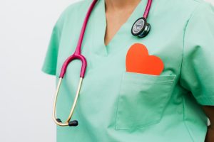 A healthcare professional with a stethoscope and red heart symbol emphasizes cardiology care. — The Neuroscience Behind Stuar