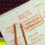 Visual representation of Amazon optimization techniques with handwritten notes and pencils. — Washington DC SEO Company: Opti